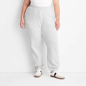 Leisure Studio Mid-Rise Essential Joggers - Heather Gray XXL